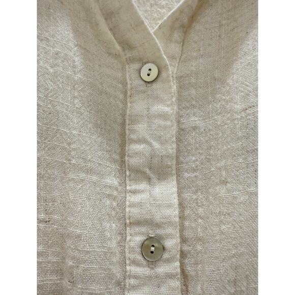 Bella Dahl Veach Tunic Oatmeal Front Button Size M NWOT - Picture 3 of 5